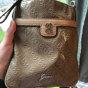 Guess taupe cross body bag